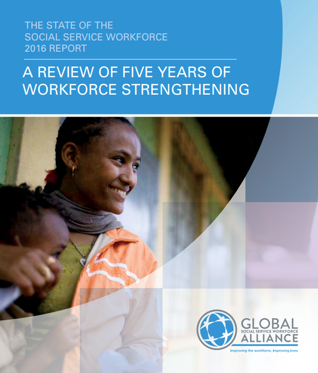 Cover of 2016 State of the Social Service Workforce Report