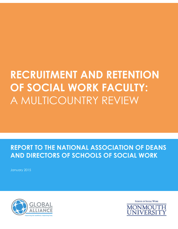 Cover of recruitment and retention of social work faculty